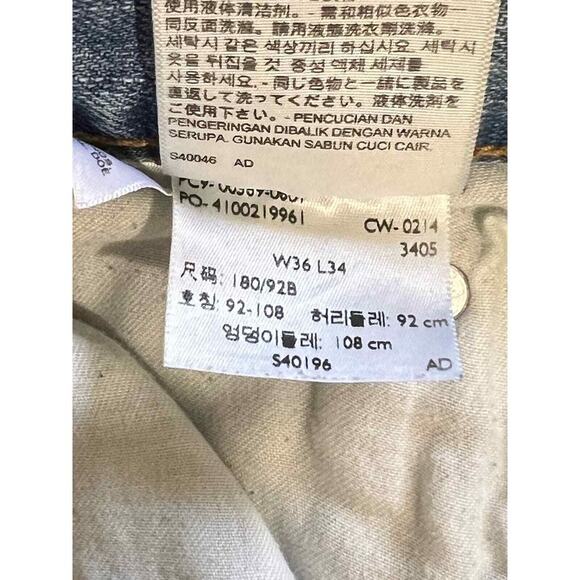 Levi’s 569 Men’s 36/34 distressed medium blue - Picture 13 of 14